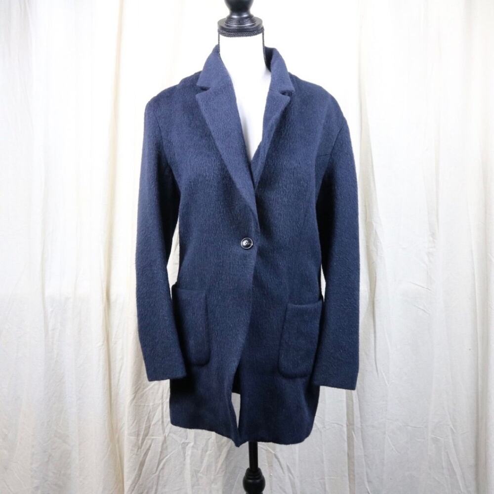 Ji Oh Size 8 Calf Hair Virgin Wool Alpaca Jacket